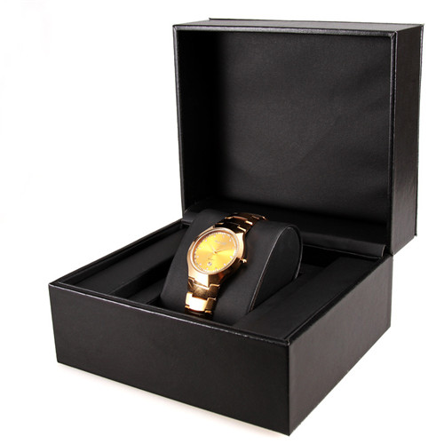 Custom Logo Black PU Box For Watch High End Leather Watch Boxes