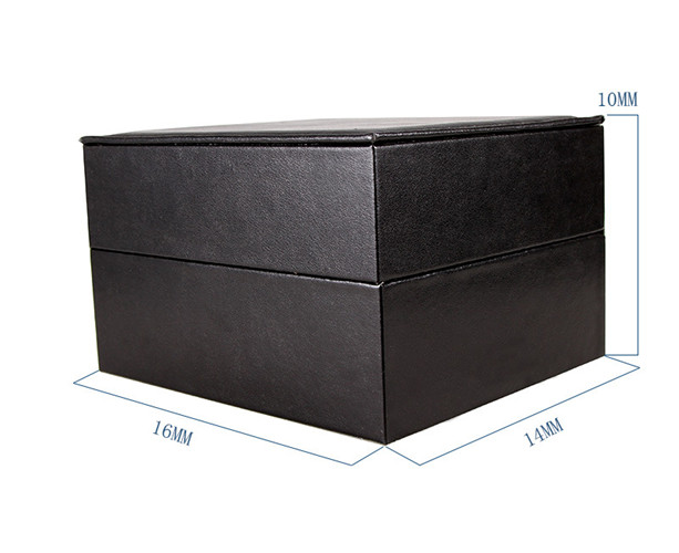 Custom Logo Black PU Box For Watch High End Leather Watch Boxes