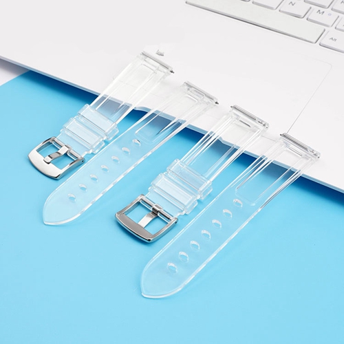 China wholesale transparent silicone watchband