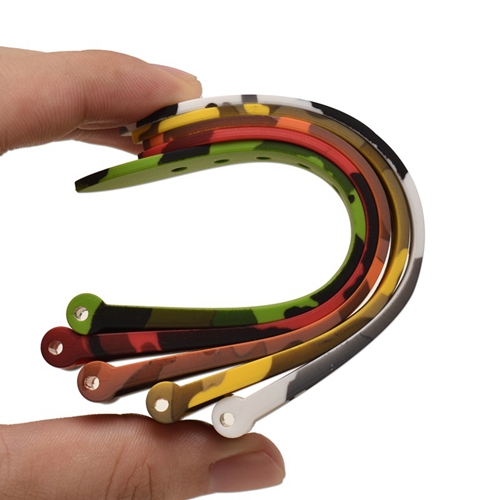 Custom Man Sports Camouflage Color Silicone Strap 
