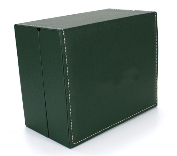 Business Gift Watch Boxes Leather Packaging Green Men Wristwatch Box