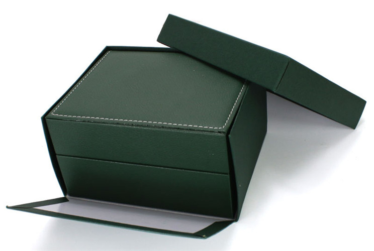 Business Gift Watch Boxes Leather Packaging Green Men Wristwatch Box