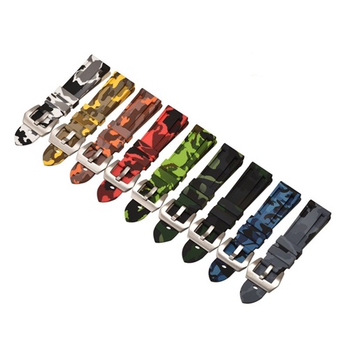 Custom Man Sports Camouflage Color Silicone Strap