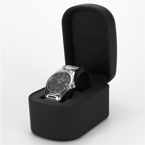Custom Logo Watch Gift Box Leather Black Brelect Packaging Boxes