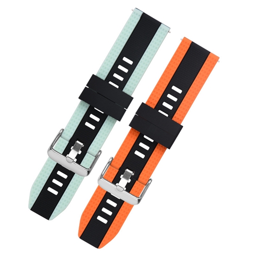 Unisex Fashion Breathable Two-color 20mm Silicone Strap