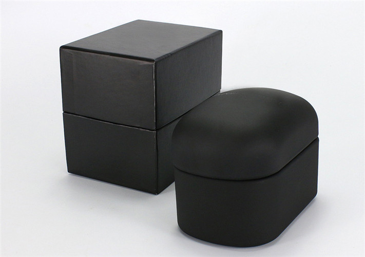 Custom Logo Watch Gift Box Leather Black Brelect Packaging Boxes