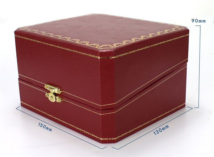 Luxury Gift Packaging For Watch Red Jewelry Wristwatch Box