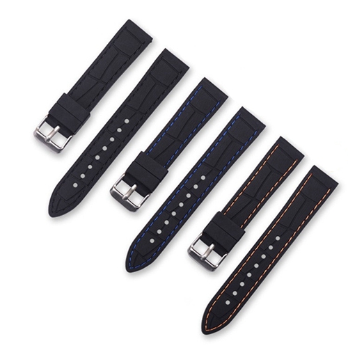 Custom Made Watch Bamboo Grain Silicone Strap