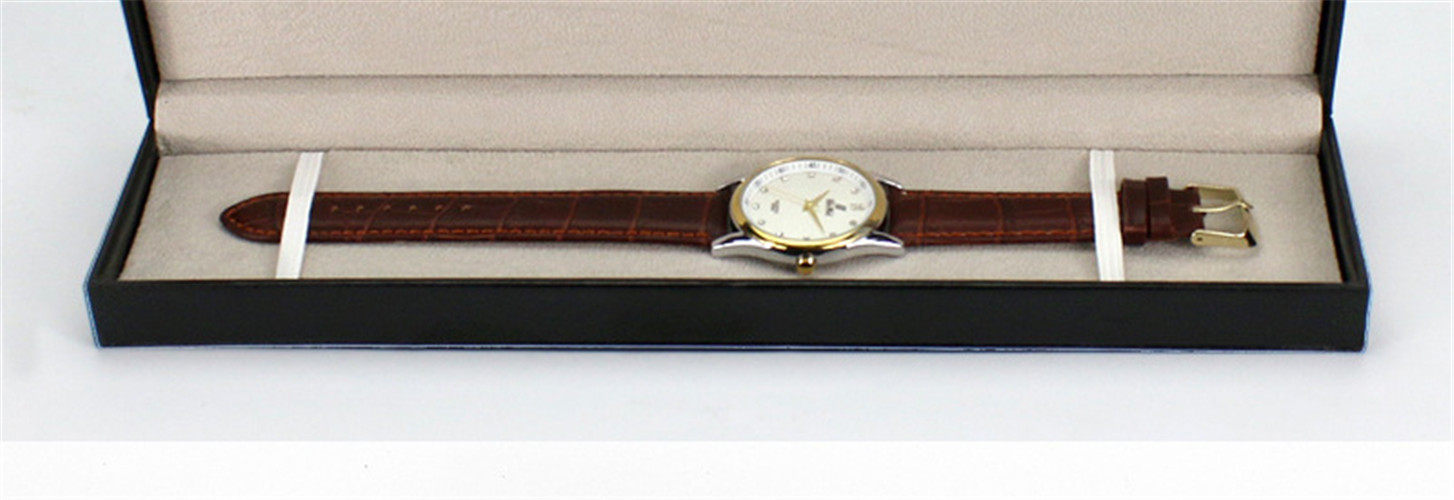 Square Flip Custom Logo Leather Box Jewelry Watch Packaging