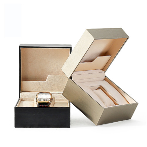 Custom Logo Luxury Suede Velvet Leather Watches Boxes For Women Wristwatch