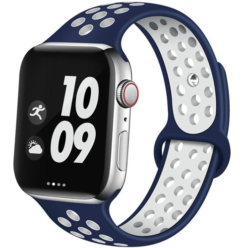 Fit For Apple 6 Double Color Breathable Sports Silicone Strap