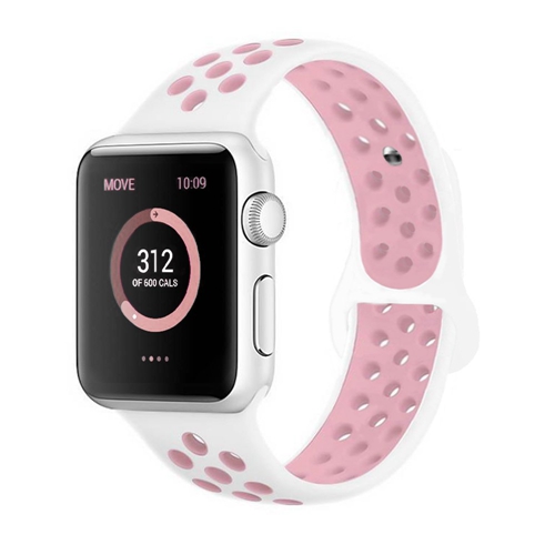 Fit For Apple 6 Double Color Breathable Sports Silicone Strap