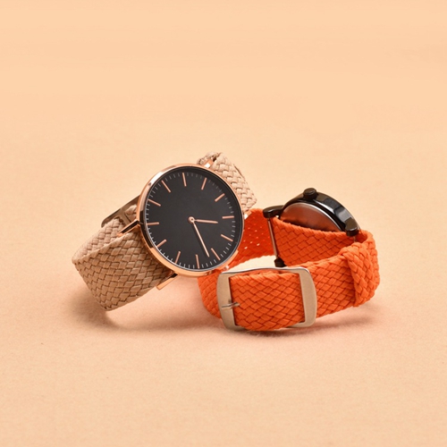 Simple Pure Color Woven Nylon Strap