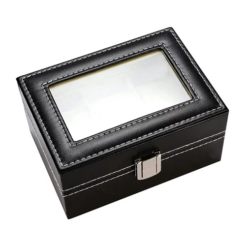 Leather Watch Box Case for Quartz Watches Jewelry Boxes Display Gift