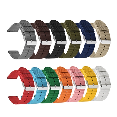 Custom Watch Band Solid-color Nylon Canvas Strap