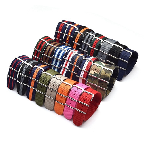 20mm Unisex Custom Made Color Nylon Nato Strap