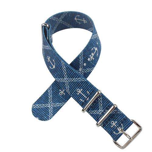 Custom Pattern Waterproof Environment-friendly Nylon Woven Watch Strap