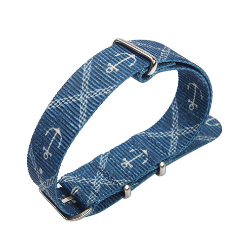 Custom Pattern Waterproof Environment-friendly Nylon Woven Watch Strap