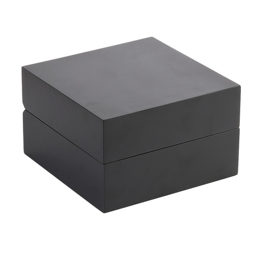 Single Black Wood Matt Lacquered Watch Bracelet Storage Case Display Box Luxury
