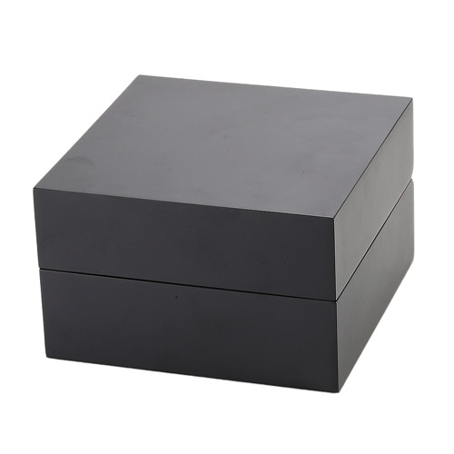 Single Black Wood Matt Lacquered Watch Bracelet Storage Case Display Box Luxury