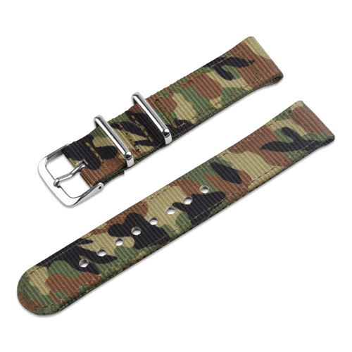 Custom Watch Straps Army Green Camouflage Nylon Watch