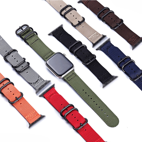 Waterproof Woven single layer Soft Nylon Strap Fit For Apple Watch