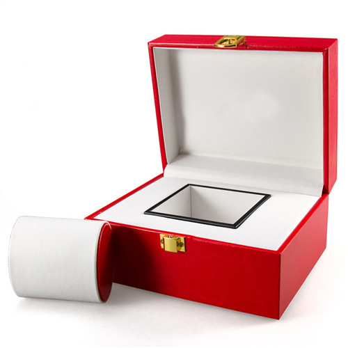 Red Custom PU Leather Box Custom Logo Multicolor Leather Box