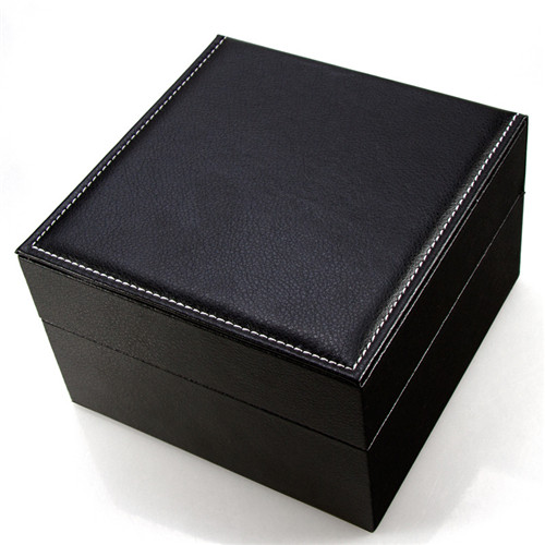 Black Wooden Box High-end Brown Lining Jewelry Watch Box