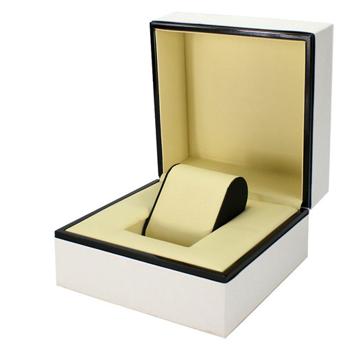 White Wooden Box Custom Logo Light Luxury Jewelry Watch Box