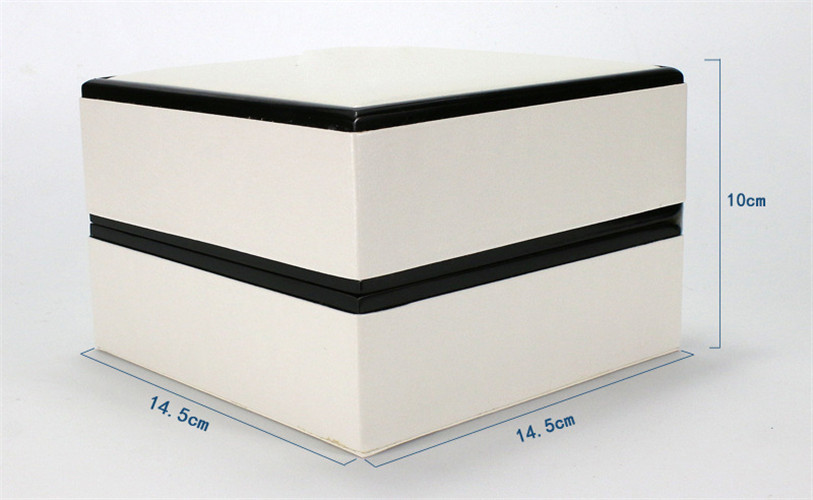 White Wooden Box Custom Logo Light Luxury Jewelry Watch Box