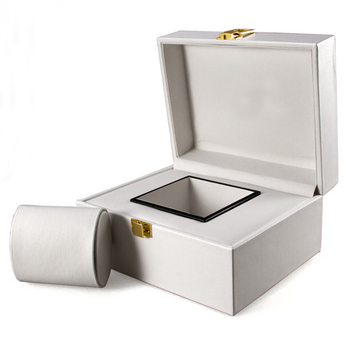 Classic White Leather Packaging For Watch Whloesale Wristwatch Boxes