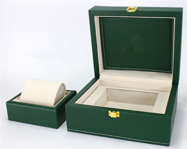 Green Luxury Leather Watch Box Watch Jewelry Gift Box