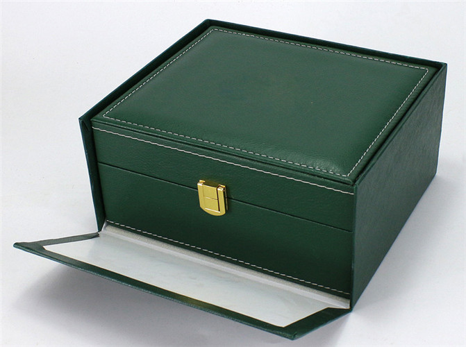 Green Luxury Leather Watch Box Watch Jewelry Gift Box