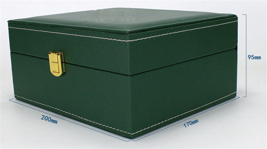 Green Luxury Leather Watch Box Watch Jewelry Gift Box