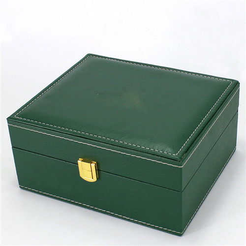 Green Luxury Leather Watch Box Watch Jewelry Gift Box