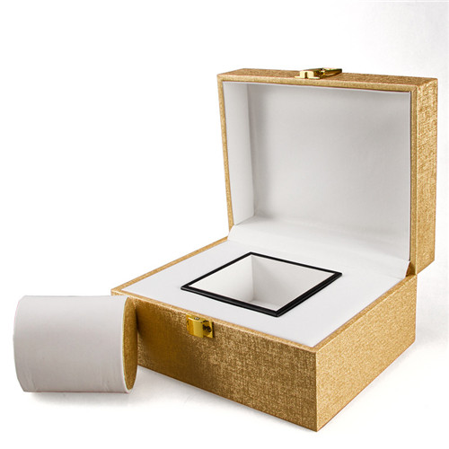Factory Wholesale Custom Logo Texture Leather Box Watch Jewelry Box