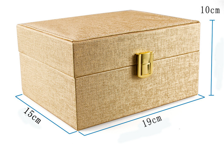 Factory Wholesale Custom Logo Texture Leather Box Watch Jewelry Box