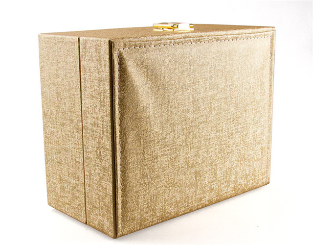 Factory Wholesale Custom Logo Texture Leather Box Watch Jewelry Box