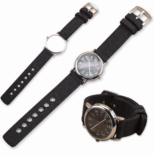 Custom Made Watches Camouflage Canvas Watchband