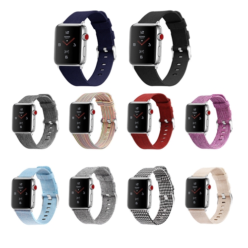 Fahsion Custom Canvas Strap Fit For Apple Watch