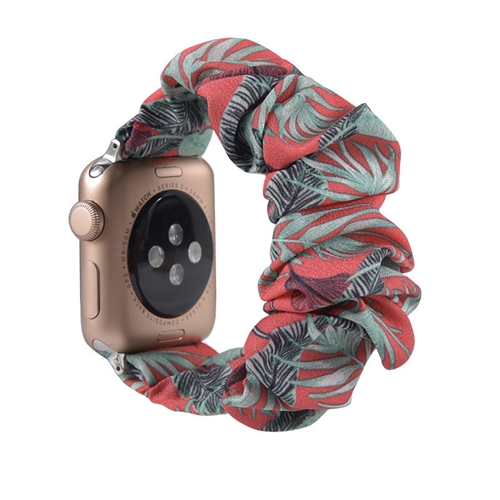 Printed Watchband Flamingos Series Elastic Band Fit For Apple Watch