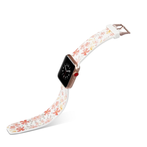 Custom Printed Silicone Watch Straps Fit For Apple Watch