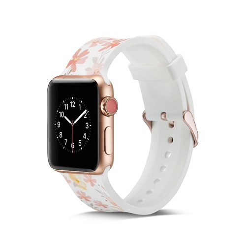 Custom Printed Silicone Watch Straps Fit For Apple Watch