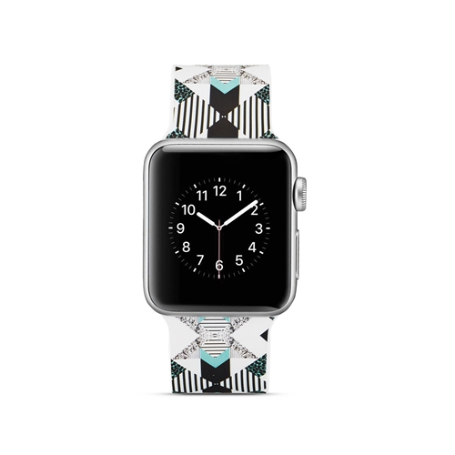 Custom Printed Silicone Watch Straps Fit For Apple Watch