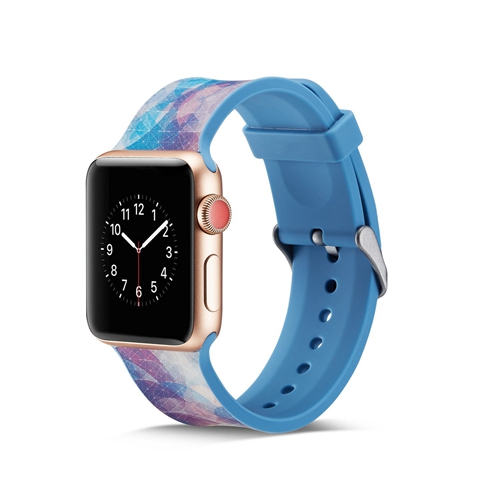 Custom Printed Silicone Watch Straps Fit For Apple Watch