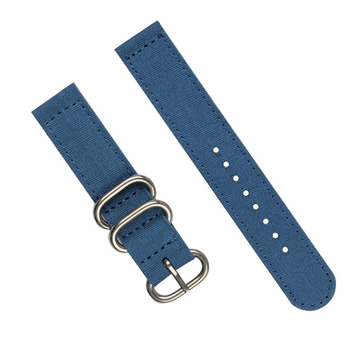 China Wholesale Solid-color Double Ring Ultra-thin Canvas Strap