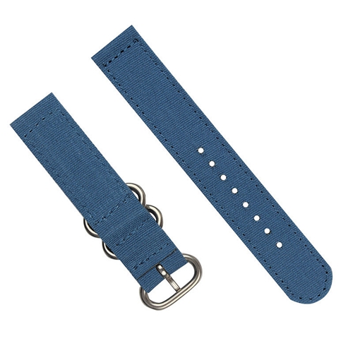 China Wholesale Solid-color Double Ring Ultra-thin Canvas Strap