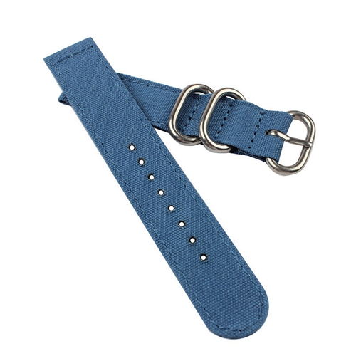 China Wholesale Solid-color Double Ring Ultra-thin Canvas Strap
